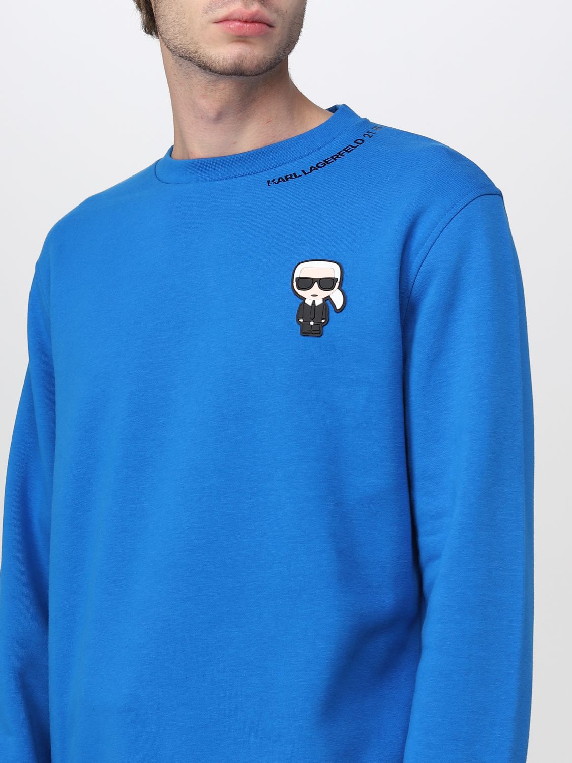 Sweatshirt Karl Lagerfeld: Sweatshirt Karl Lagerfeld homme bleu 3