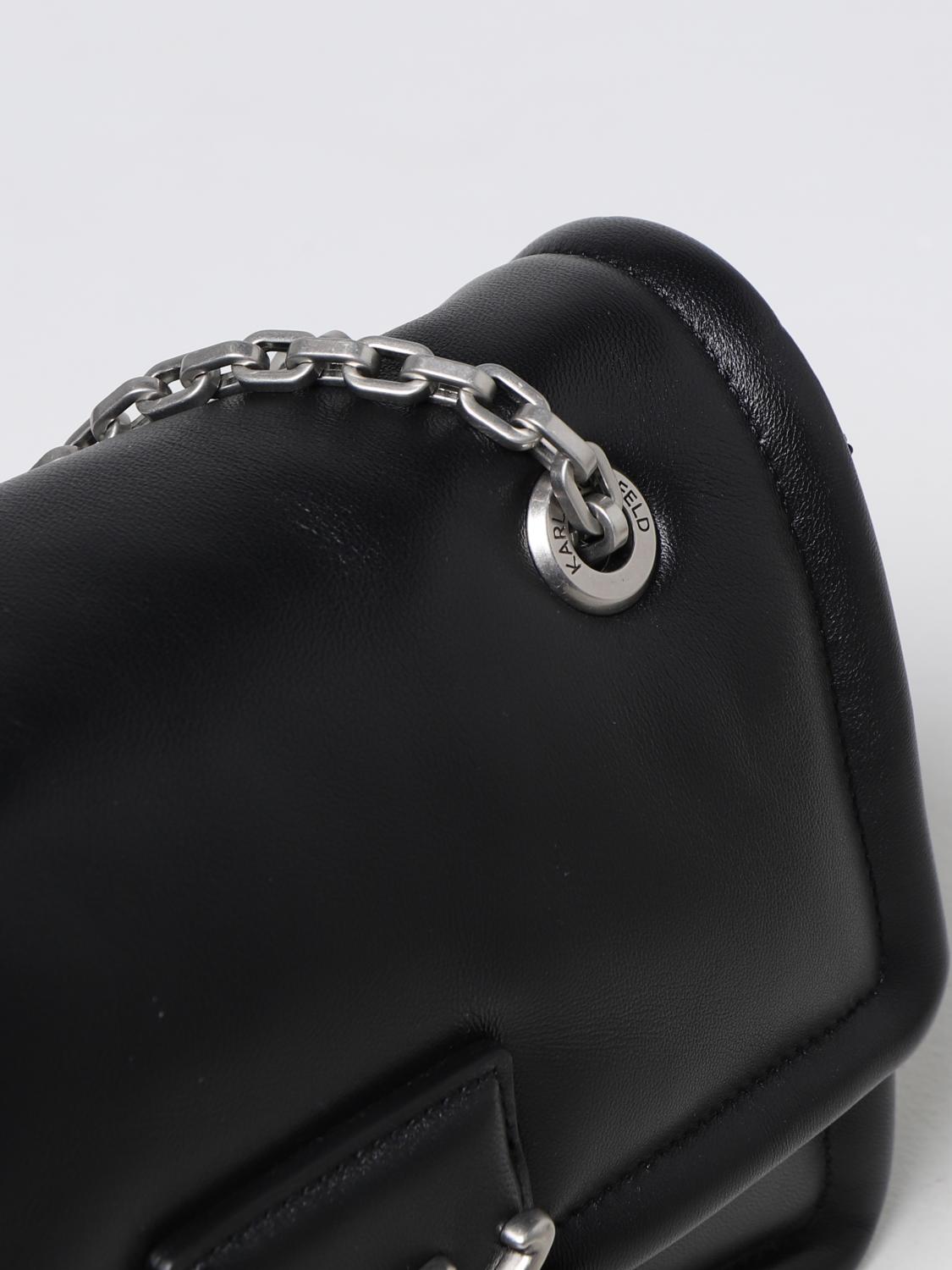 karl lagerfeld black shoulder bag