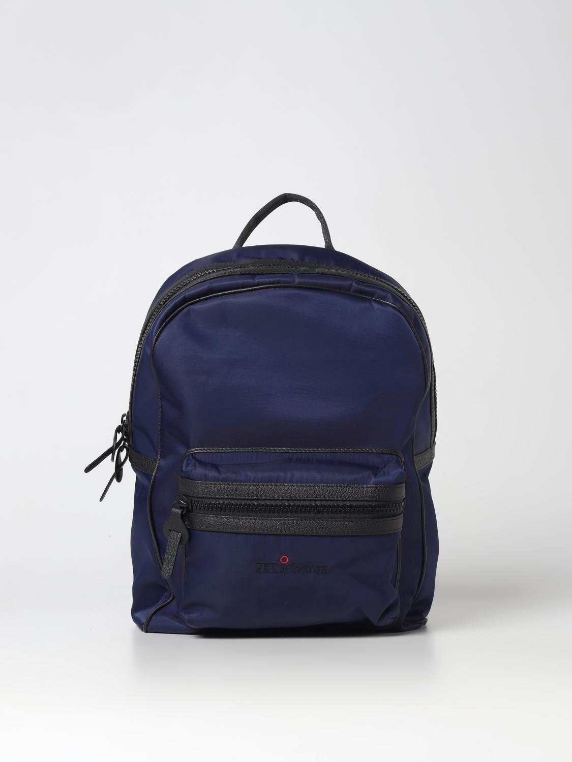 KITON backpack for man Blue Kiton backpack UBBACKN0080802 online