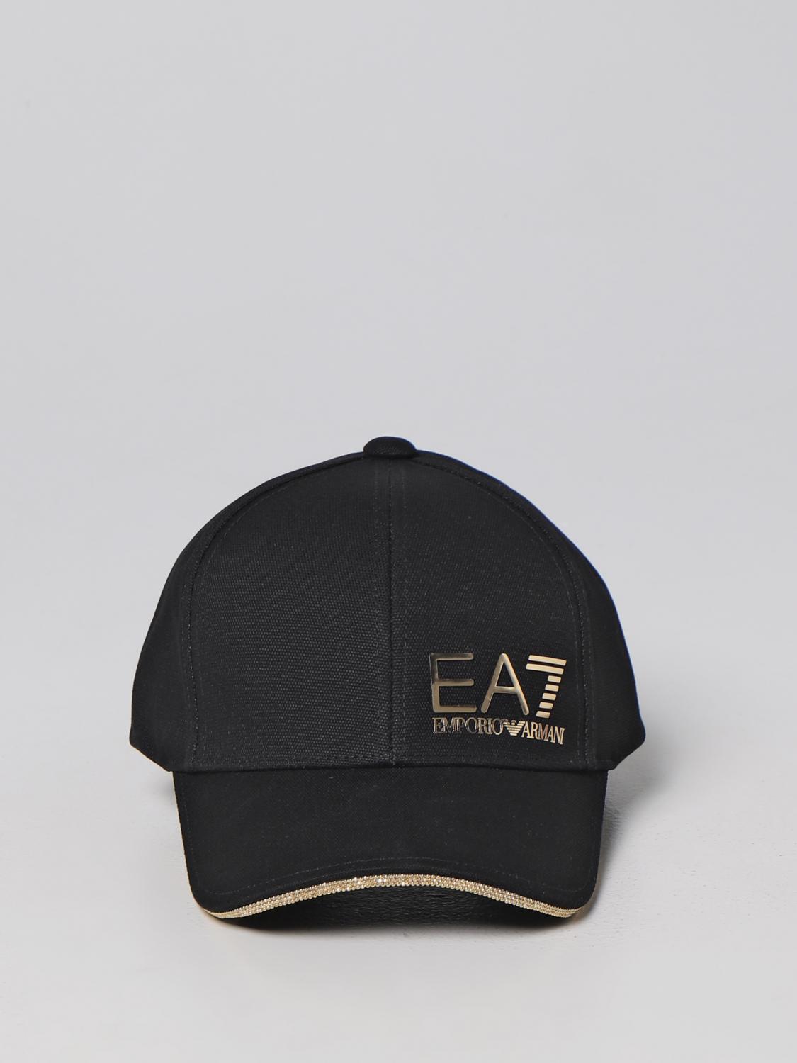 EA7: hat for woman - Black | Ea7 hat 2800472F101 online on GIGLIO.COM