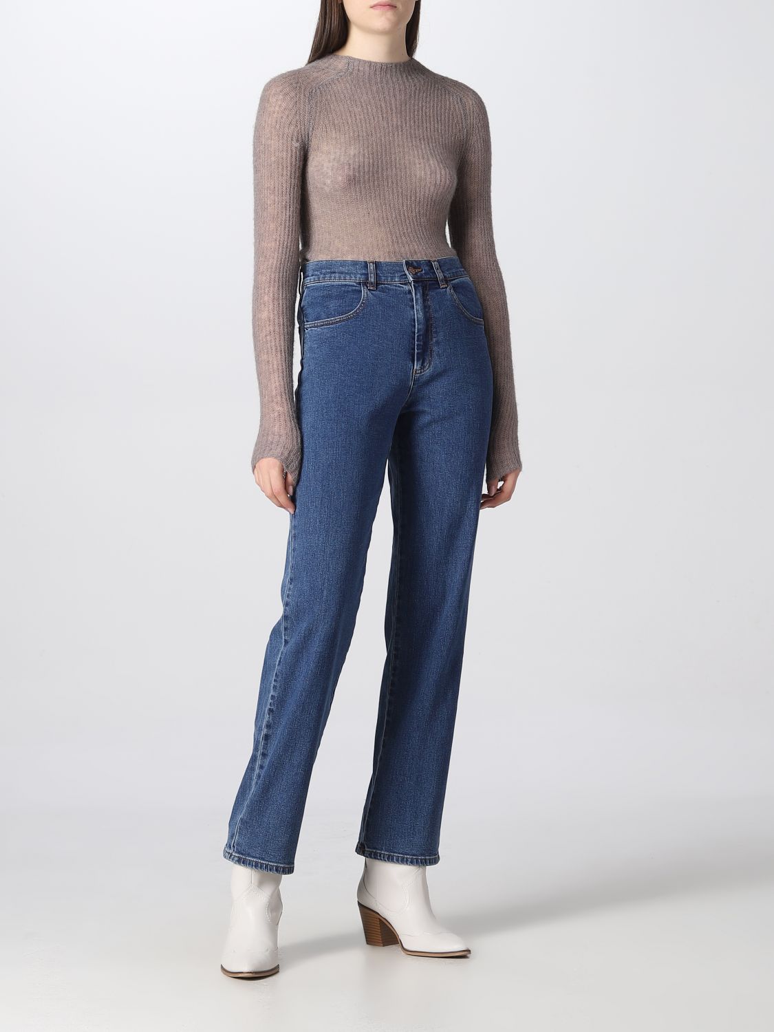 SEE BY CHLOÉ: jeans for woman - Cobalt | See By Chloé jeans ...