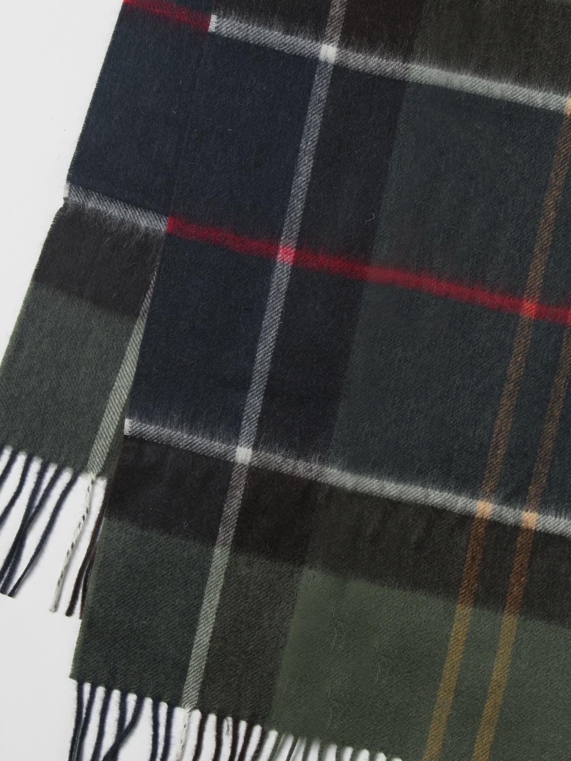 BARBOUR scarf for man Green Barbour scarf USC0373 online on