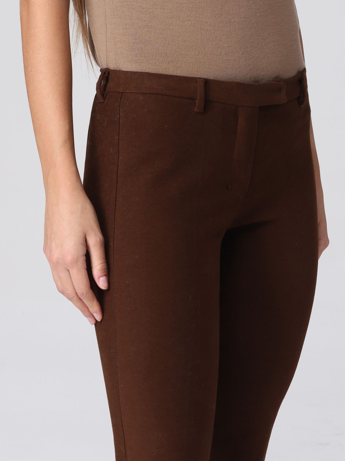 Pantalón S Max Mara: Pantalón S Max Mara para mujer marrón 4