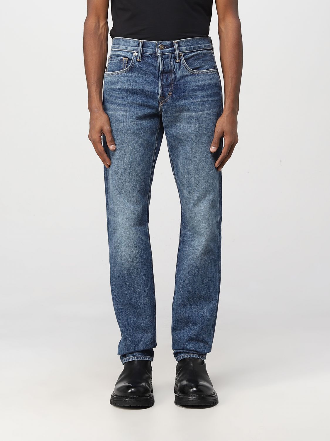 TOM FORD: pants for man - Denim | Tom Ford pants TFD001BAJ53 online on ...