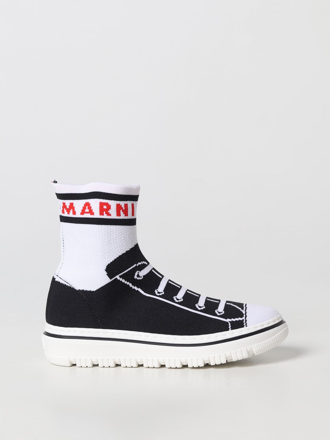 Marni Kids' Multicolor Sneakers For Boy In Black