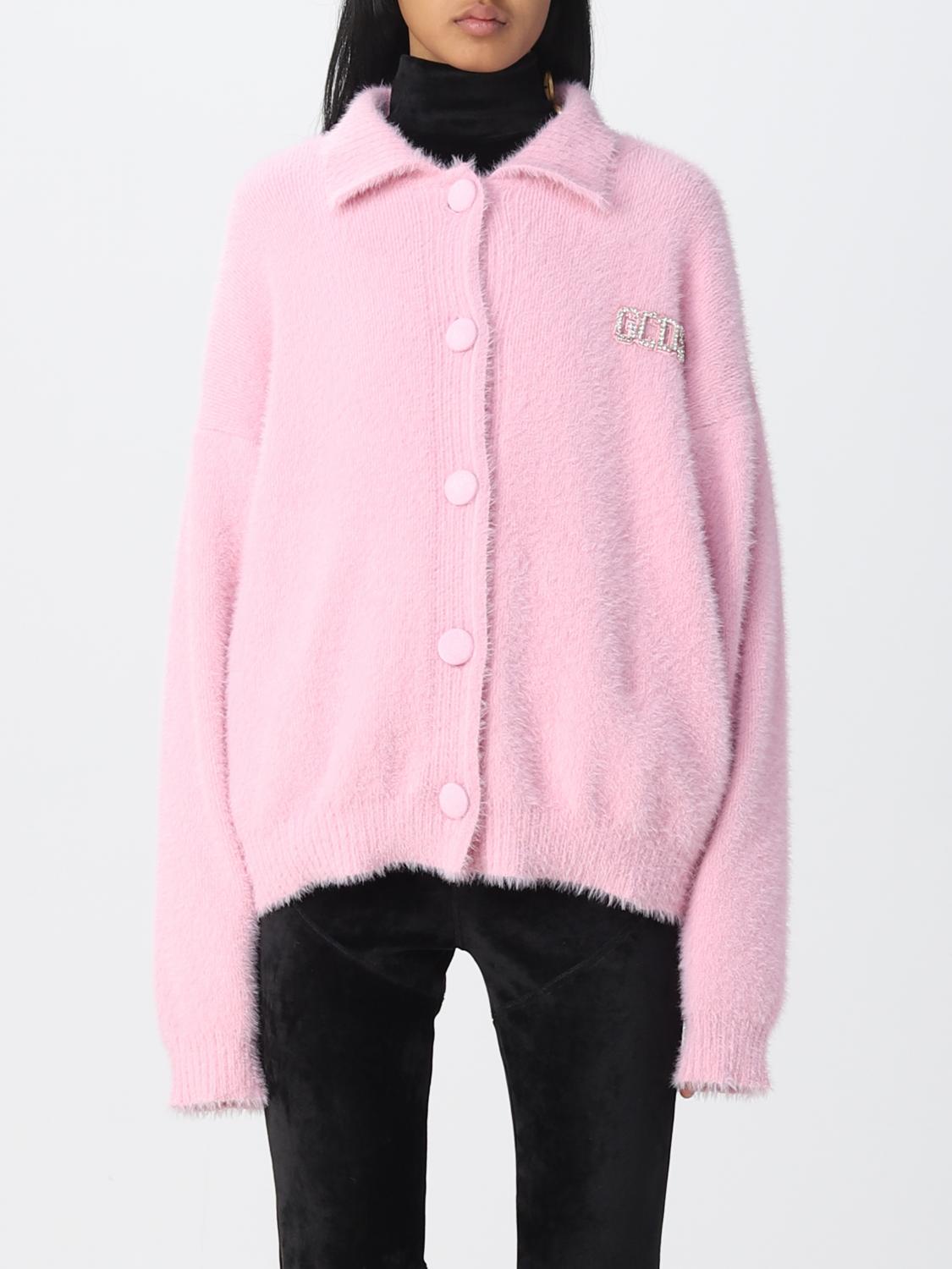 GCDS: cardigan for woman - Pink | Gcds cardigan AI22U370917