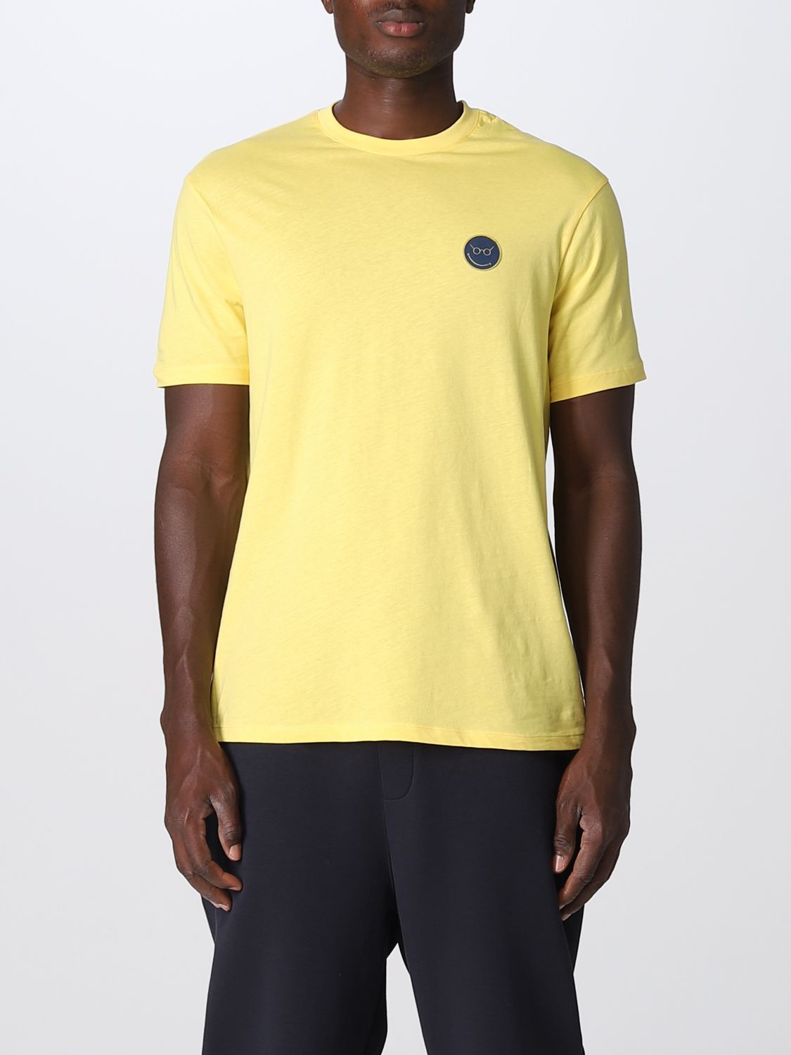ARMANI EXCHANGE: t-shirt for man - Yellow | Armani Exchange t-shirt ...