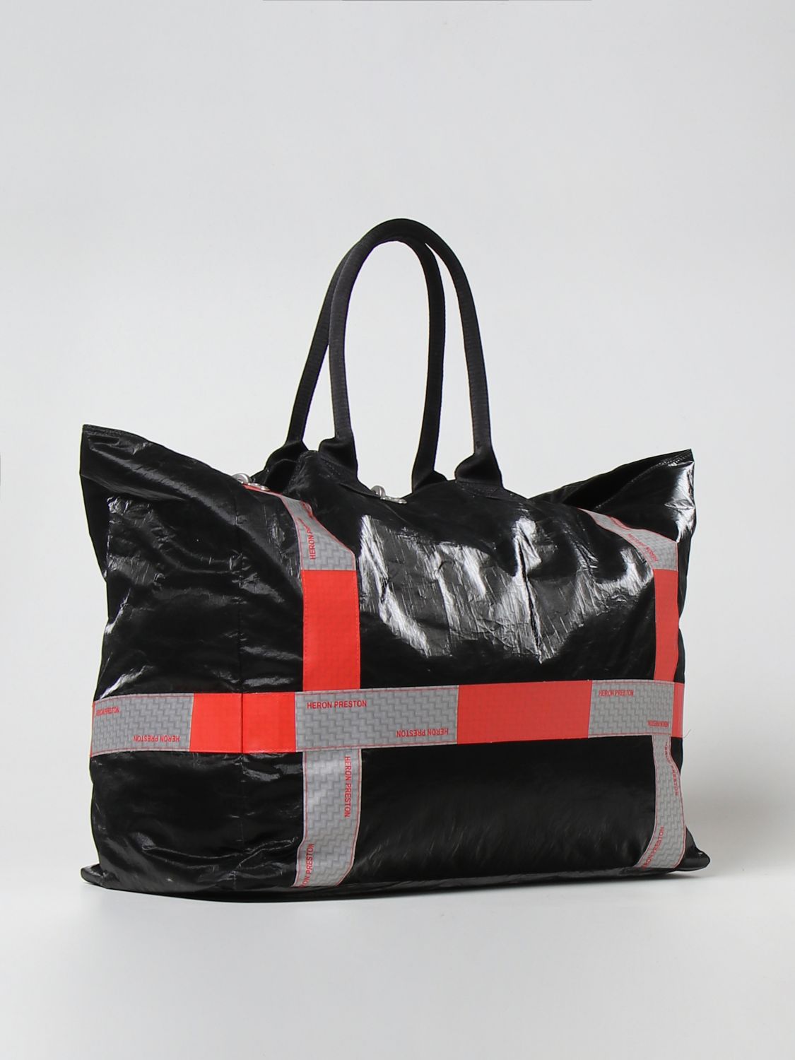 HERON PRESTON: travel bag for men - Black | Heron Preston travel bag ...