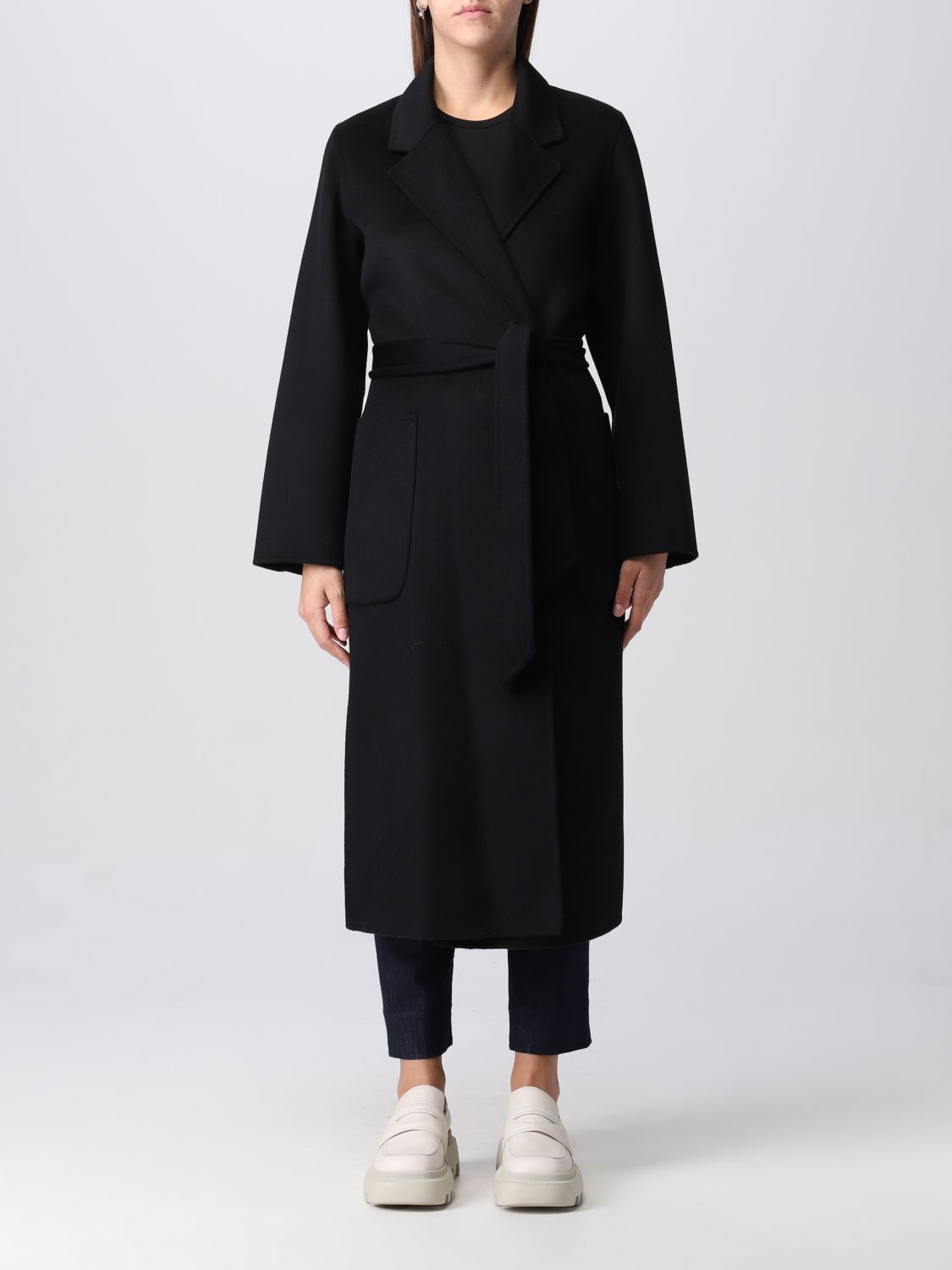 IVY OAK: coat for woman - Black | Ivy Oak coat IO1122F1046 CELIA online ...