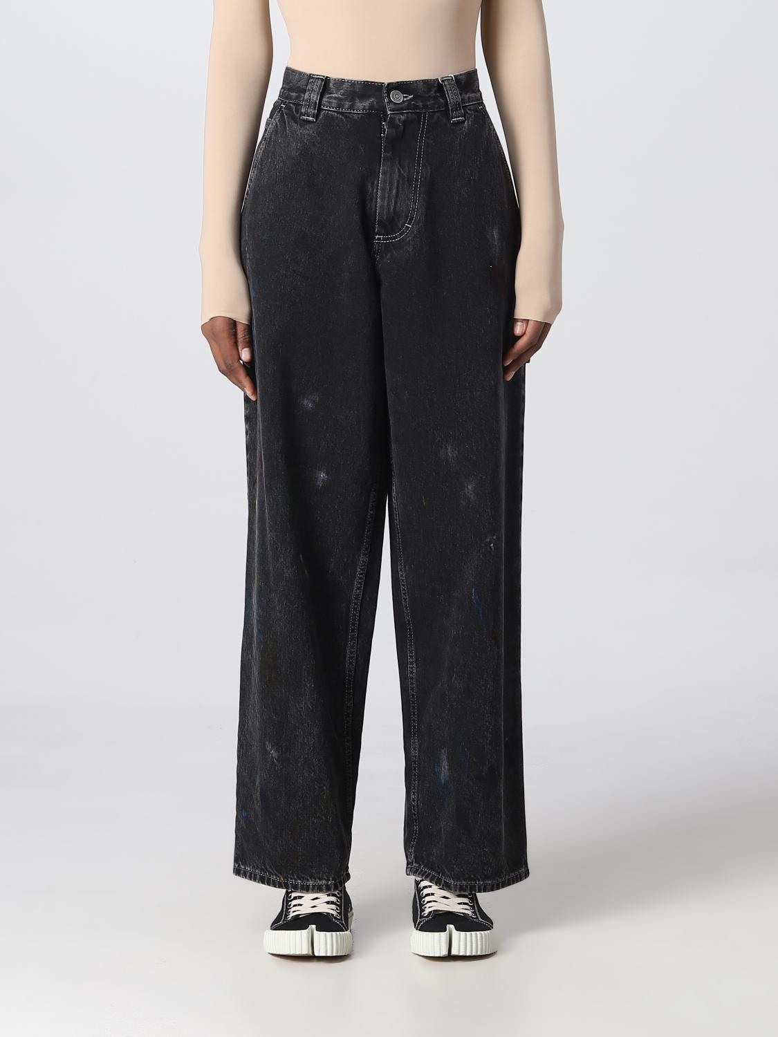 Shop Maison Margiela Jeans  Woman Color Black