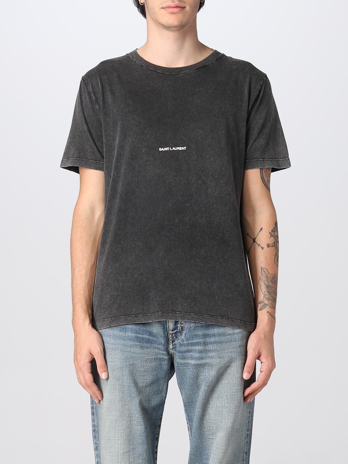 SAINT LAURENT tshirt for man Grey Saint Laurent tshirt