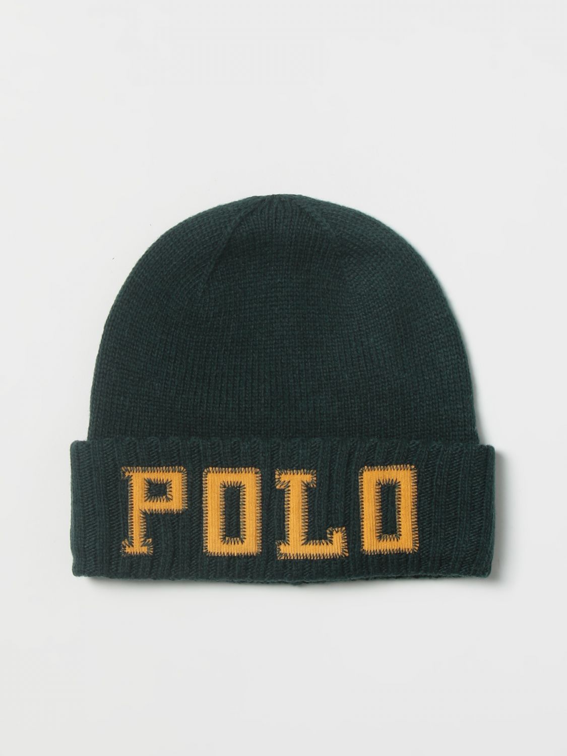 POLO RALPH LAUREN: hat for man - Green | Polo Ralph Lauren hat 449891279  online on 