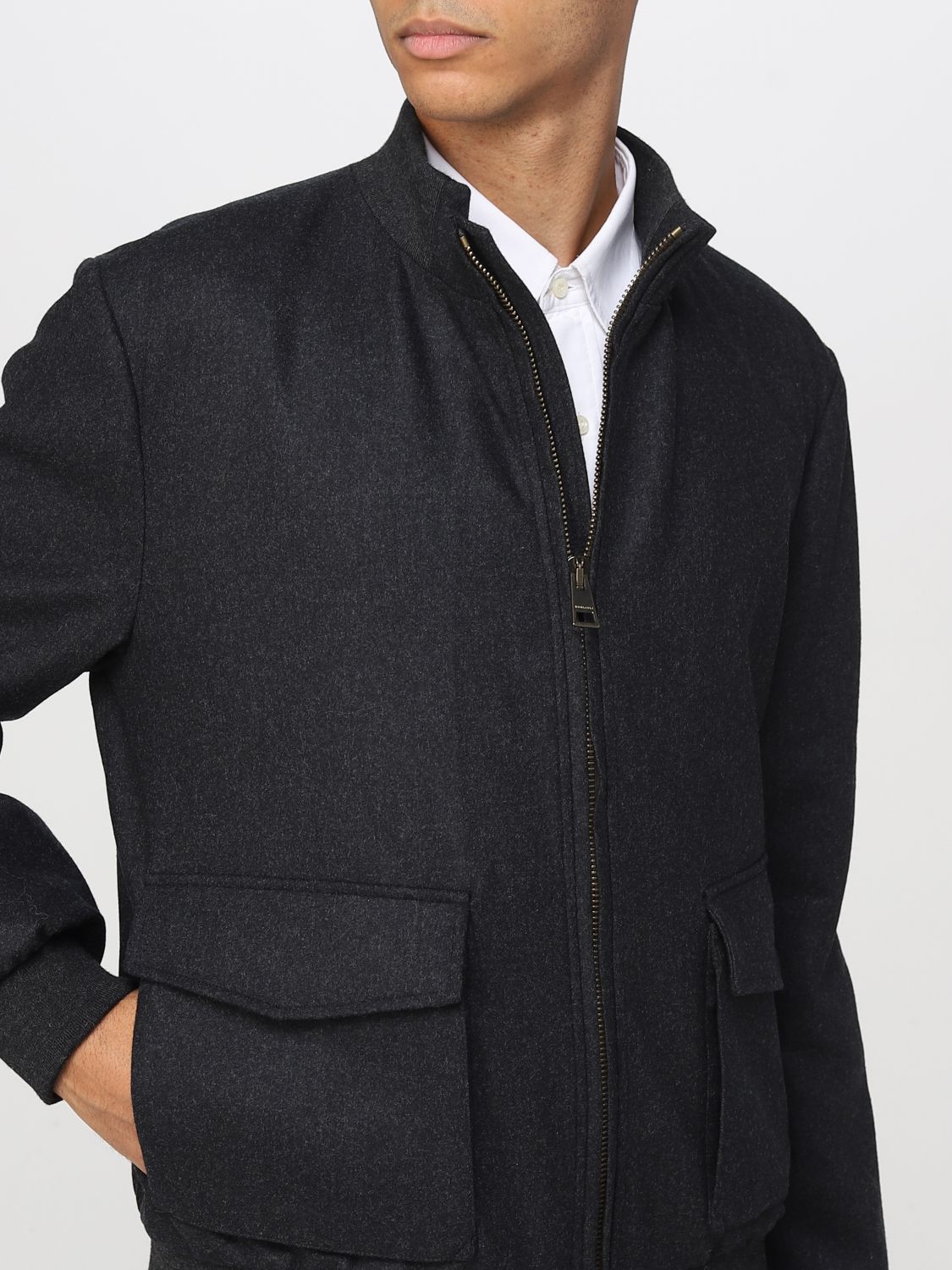 BOGLIOLI: jacket for man - Grey | Boglioli jacket OC0147BUC707 online ...