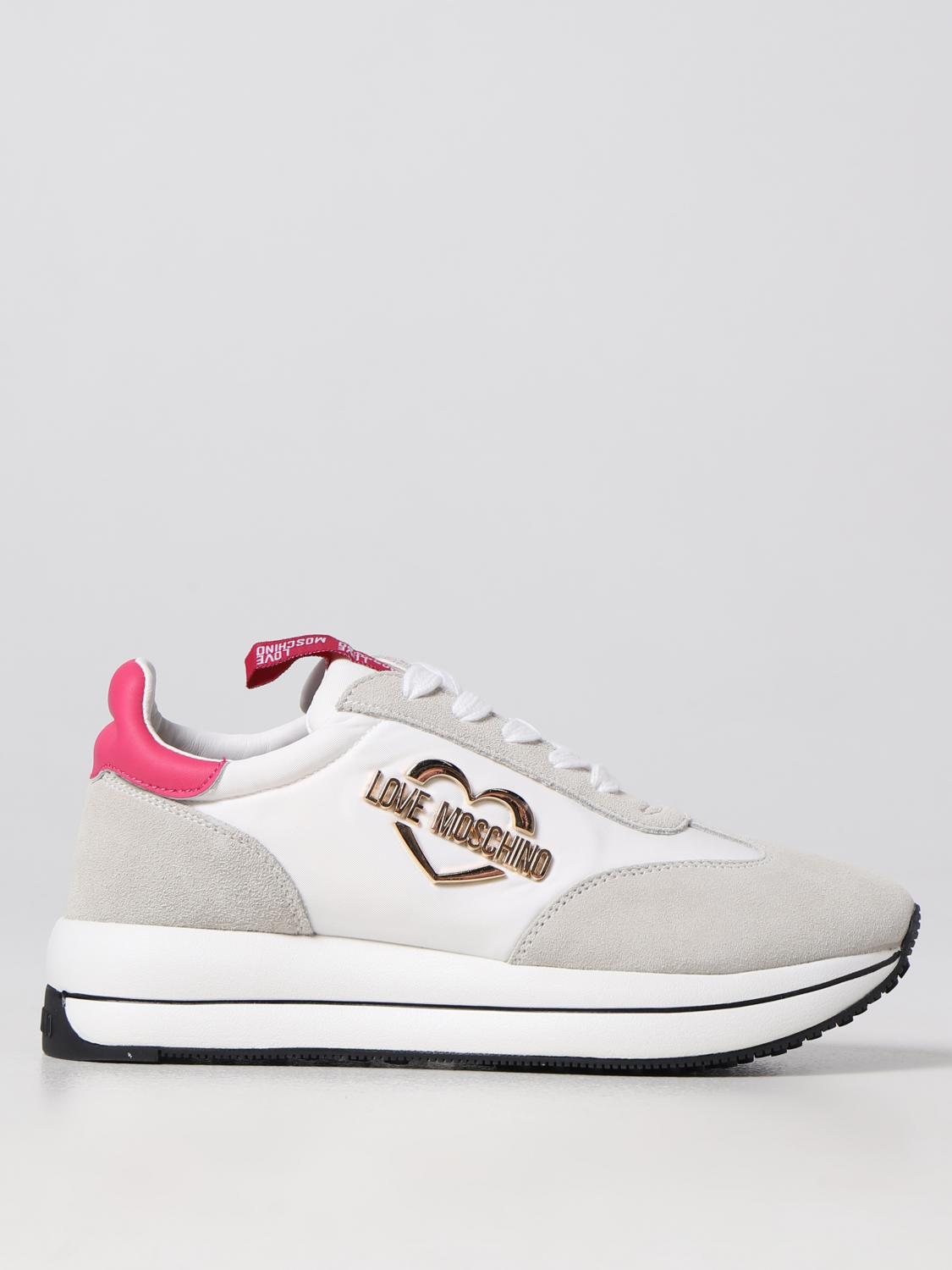 LOVE MOSCHINO sneakers for woman White Love Moschino sneakers