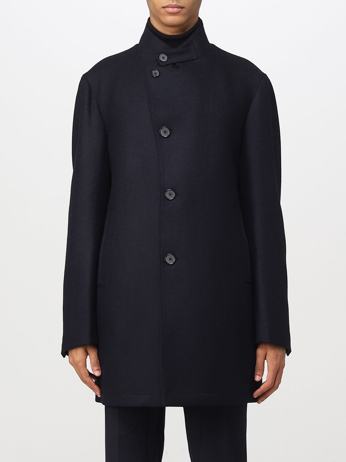 TAGLIATORE: coat for man - Blue 1 | Tagliatore coat GORDON440004 online ...