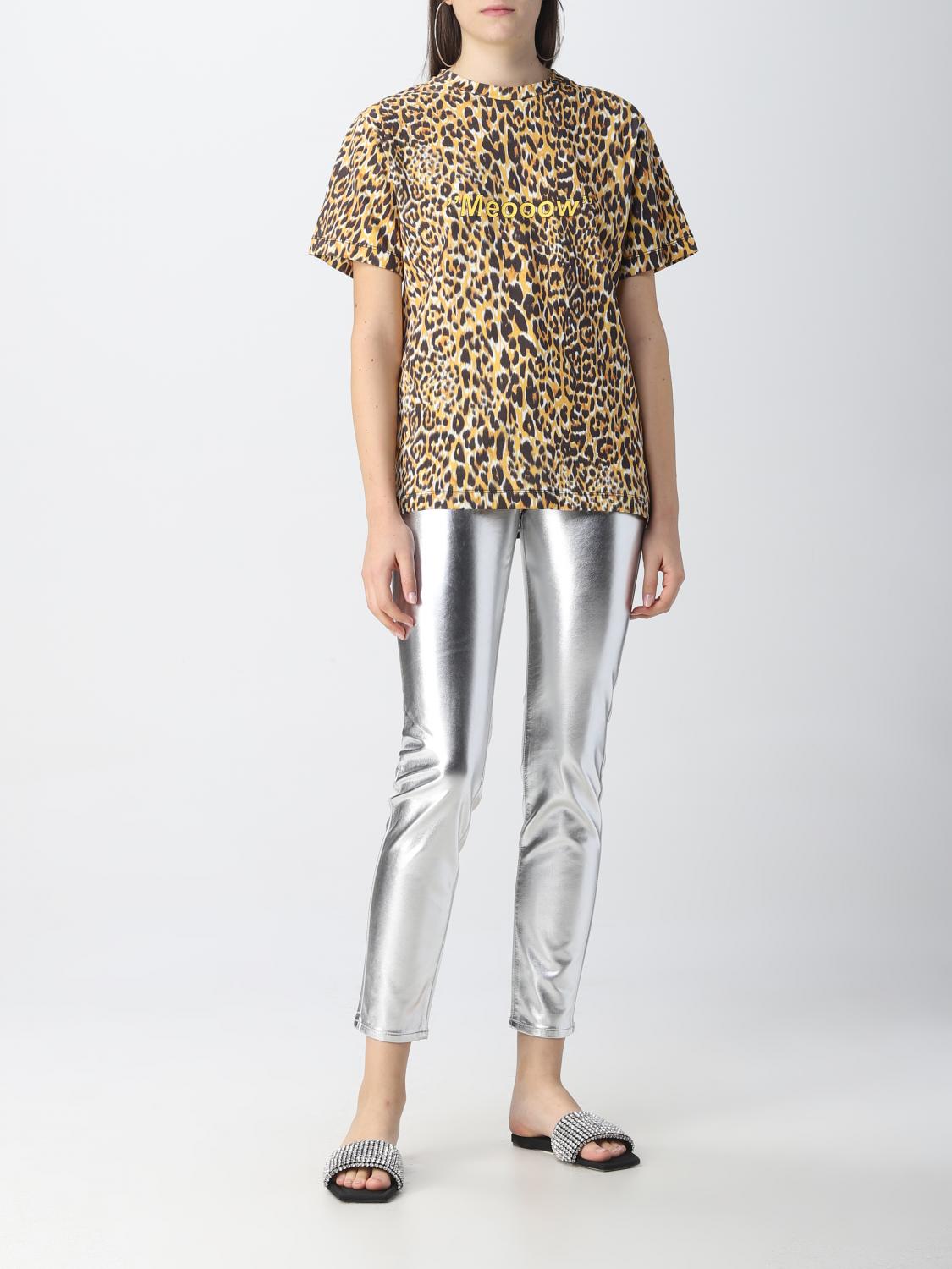T-shirt Paco Rabanne: T-shirt Paco Rabanne in cotone animalier fantasia 2