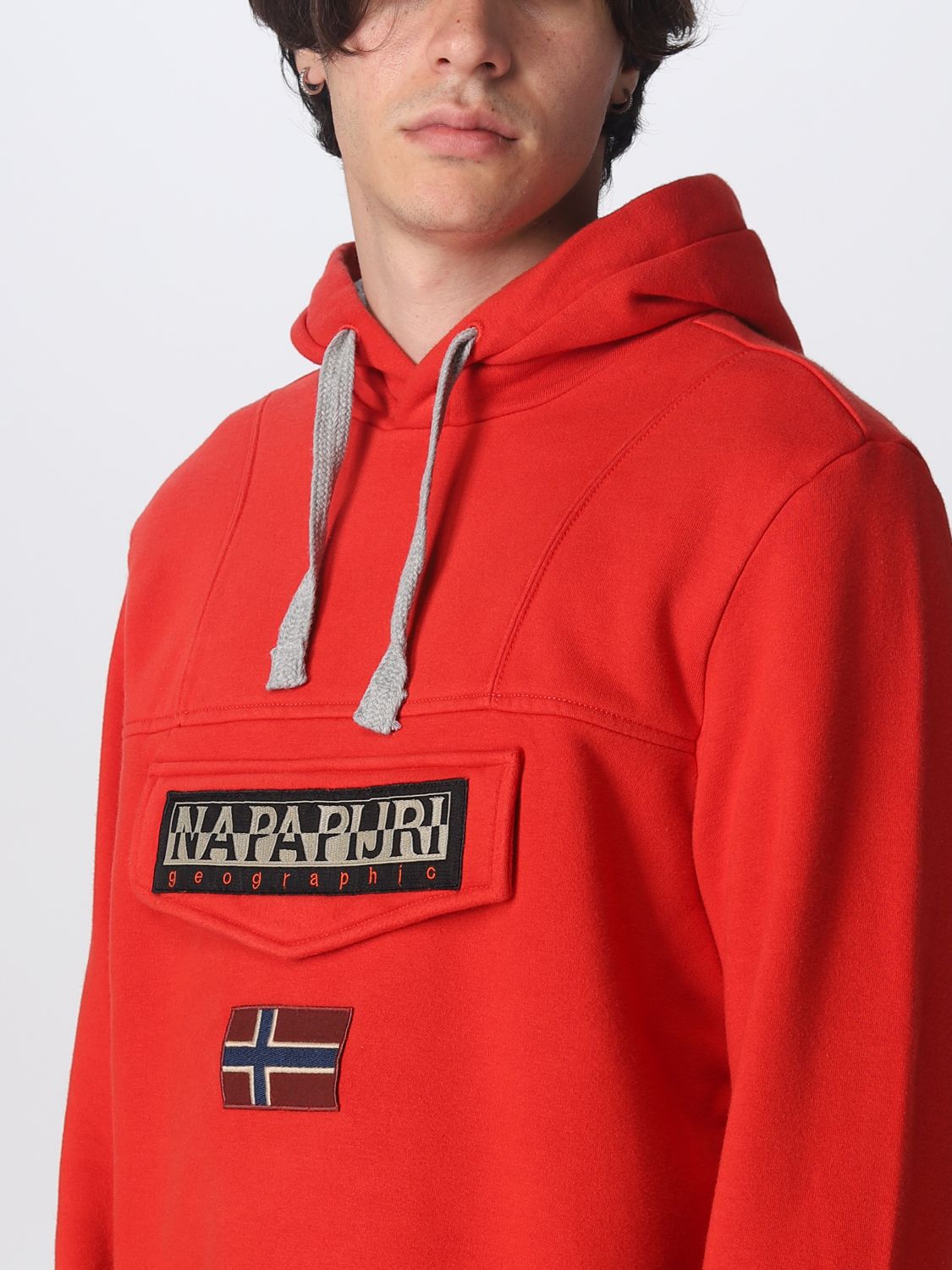 Sweatshirt Napapijri: Sweatshirt Napapijri homme rouge 3
