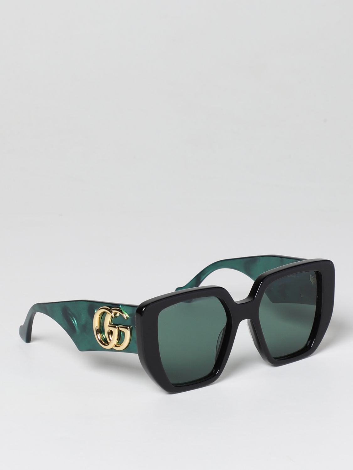 Violar Cría Validación GUCCI: Gafas de sol para mujer, Verde | Gafas De Sol Gucci GG0956S en línea  en GIGLIO.COM