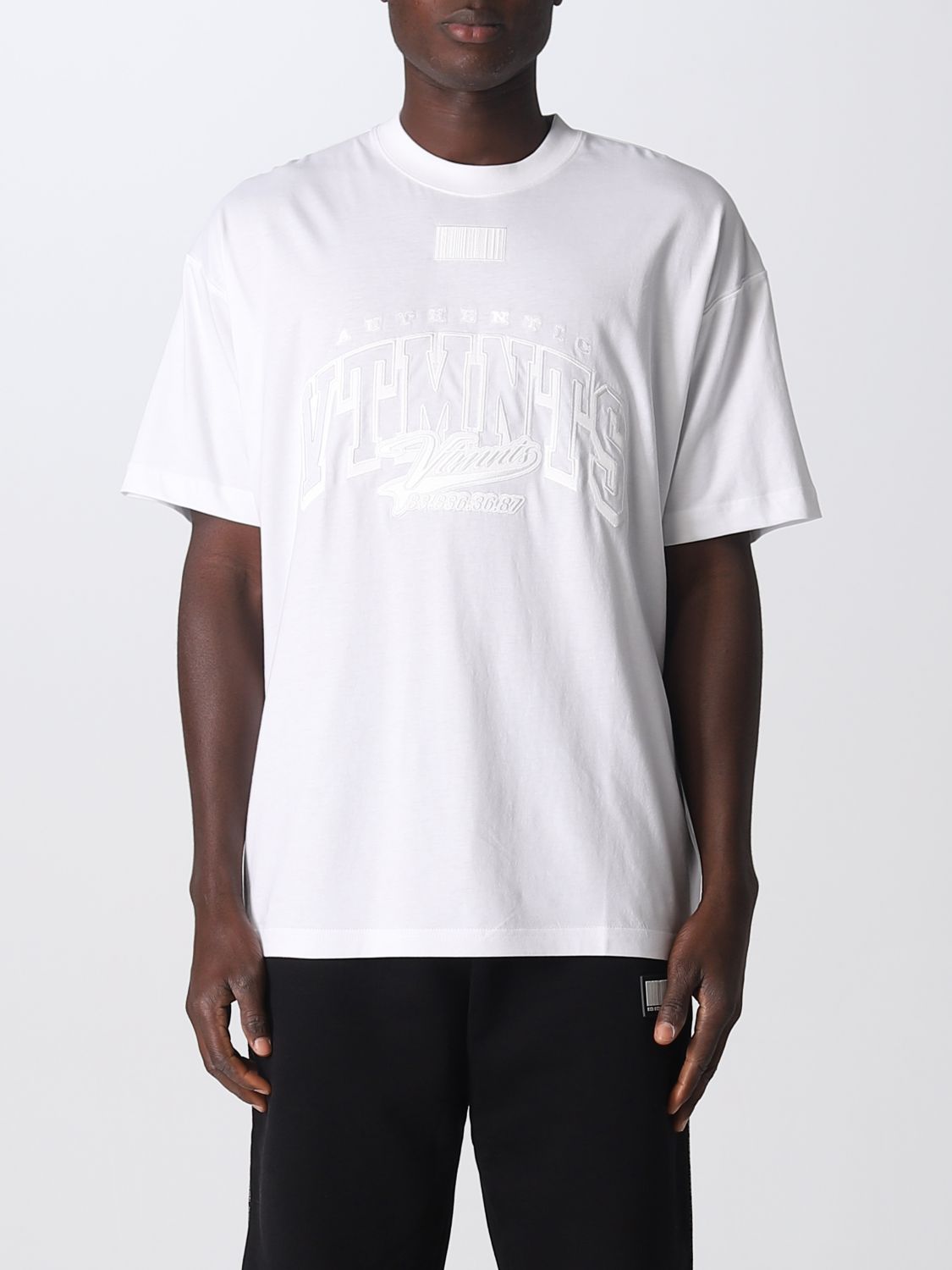 VTMNTS: t-shirt for man - White | Vtmnts t-shirt VL14TR380W online on ...