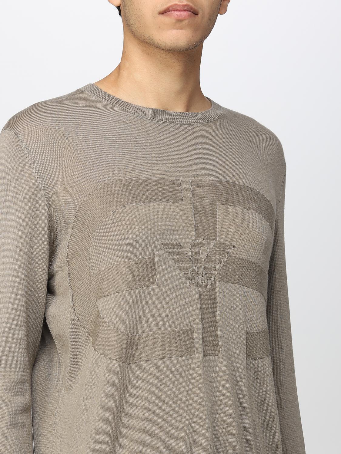 EMPORIO ARMANI: sweater for man - Beige | Emporio Armani sweater  6L1MU71MNVZ online on 