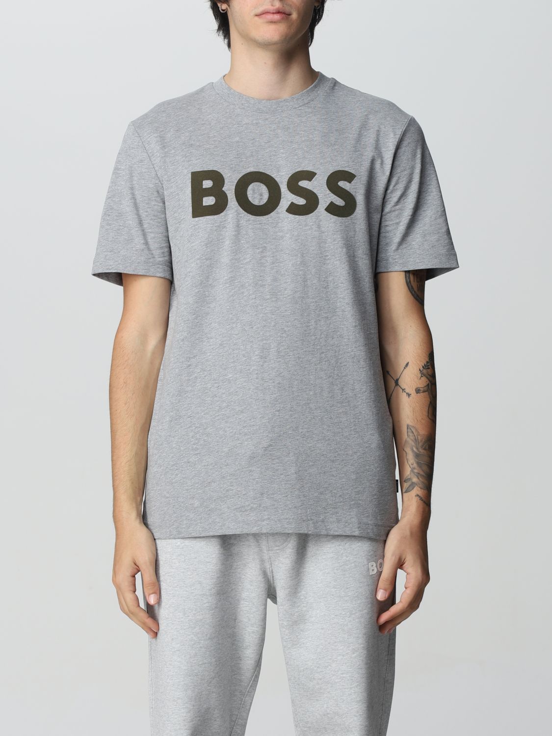 Hugo Boss T-shirt Boss Men In Silver