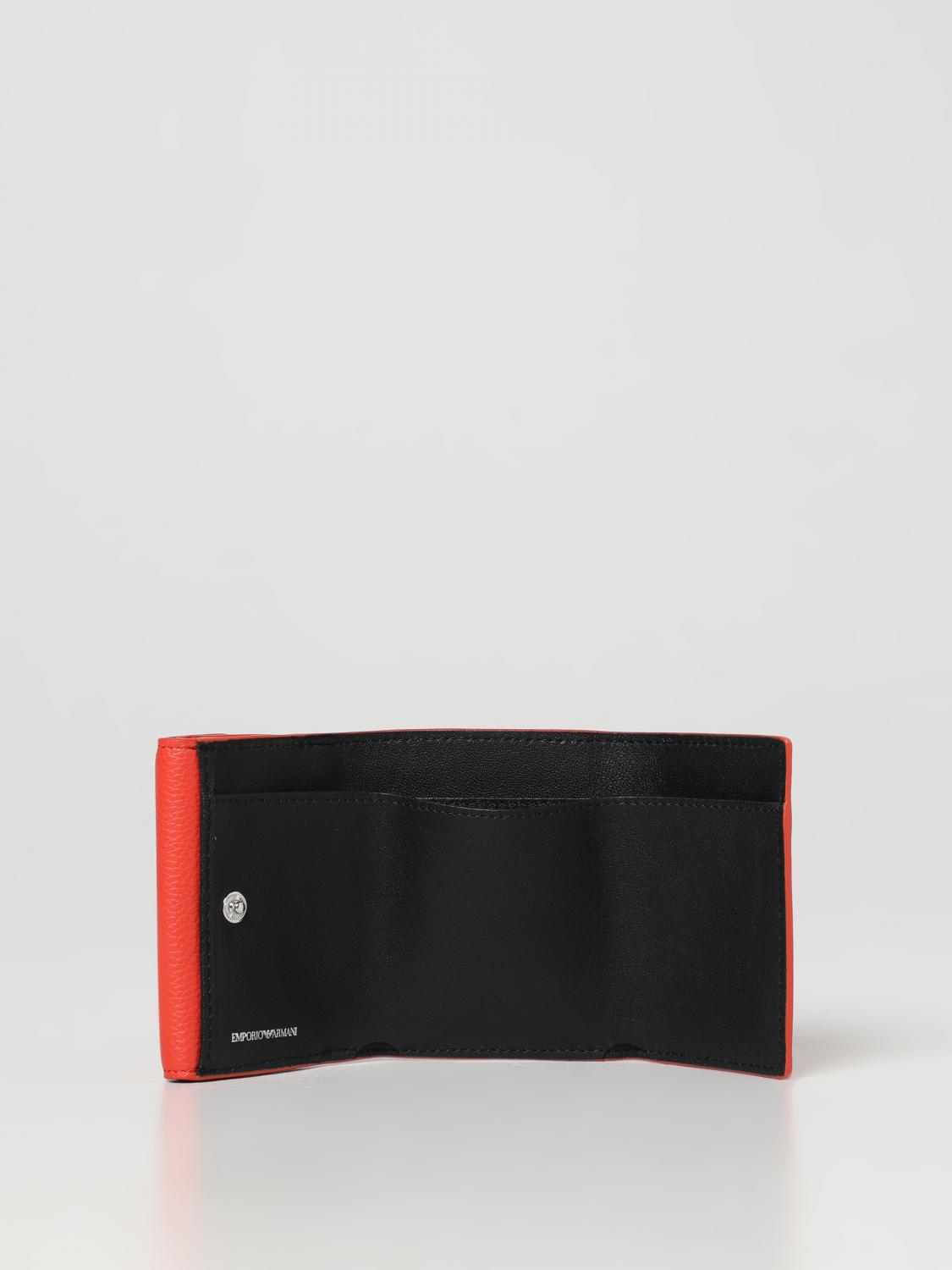 EMPORIO ARMANI: wallet for woman - Orange | Emporio Armani wallet  Y3H215YFW9E online on 