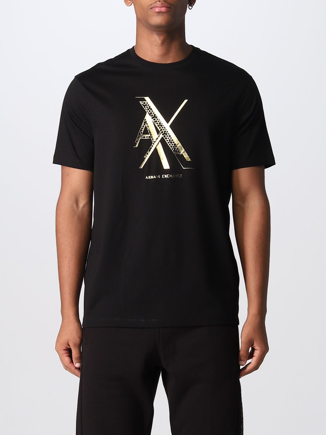 ARMANI EXCHANGE: t-shirt for man - Black | Armani Exchange t-shirt ...