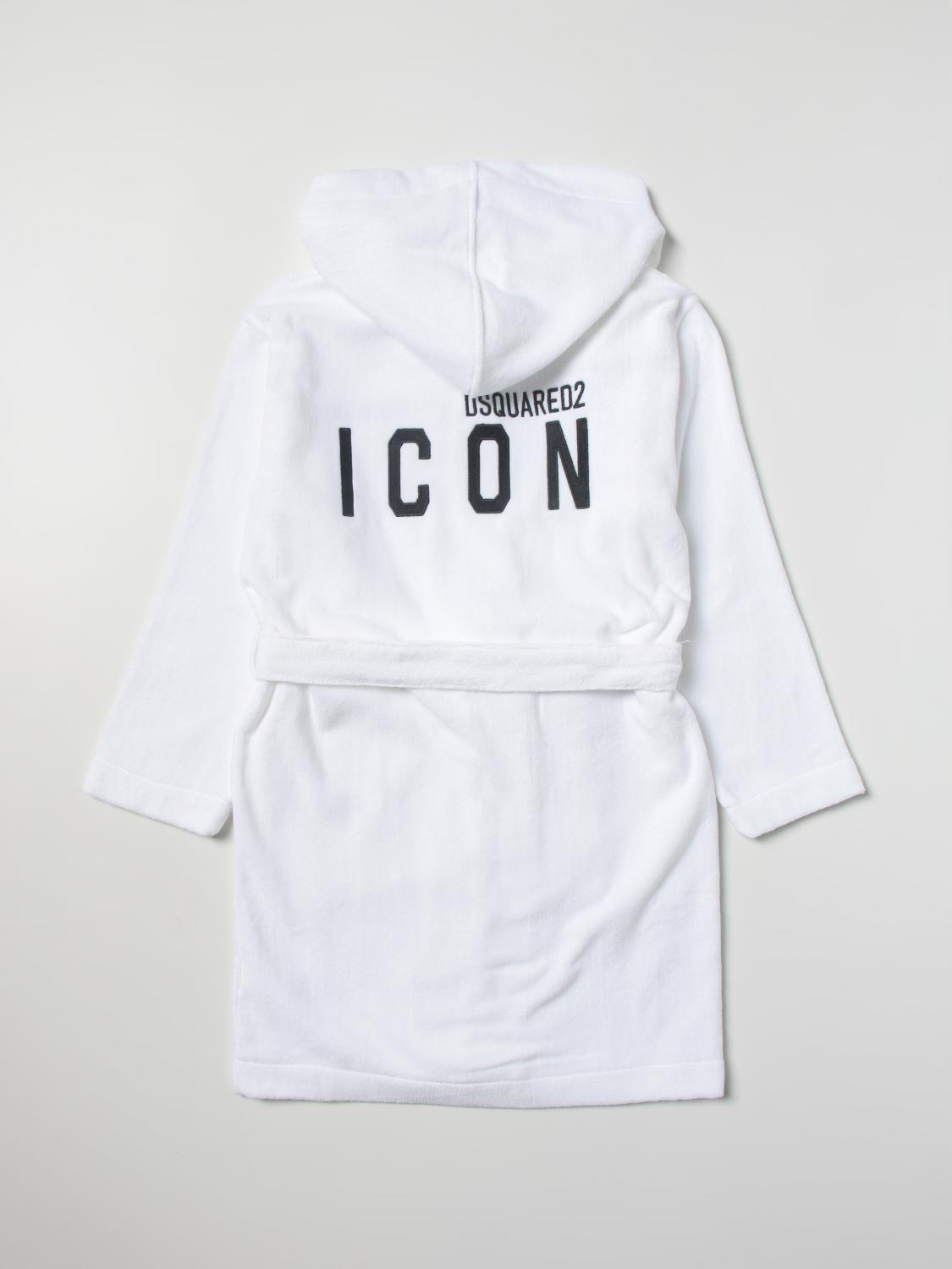 DSQUARED2 JUNIOR bathrobe for kids White Dsquared2 Junior bathrobe