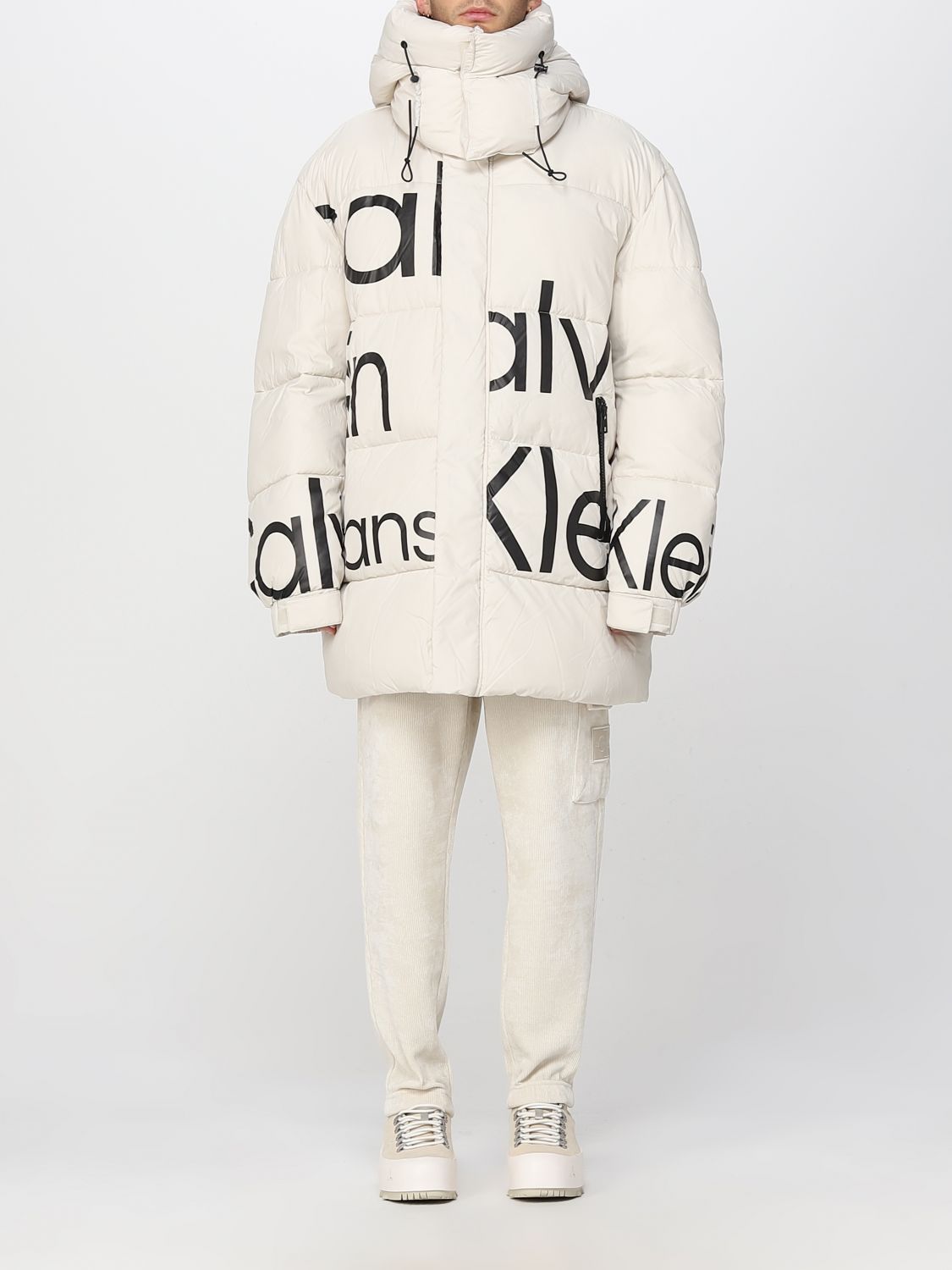 CALVIN KLEIN JEANS: men's blazer - Beige | Calvin Klein Jeans jacket  J30J321913 online on 