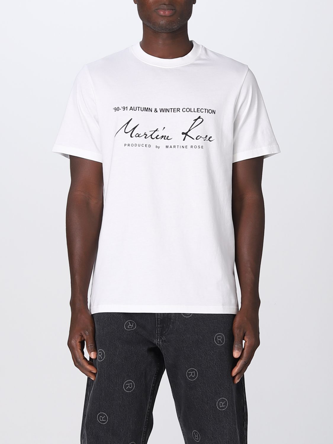 MARTINE ROSE: t-shirt for man - White | Martine Rose t-shirt CMR603JC ...