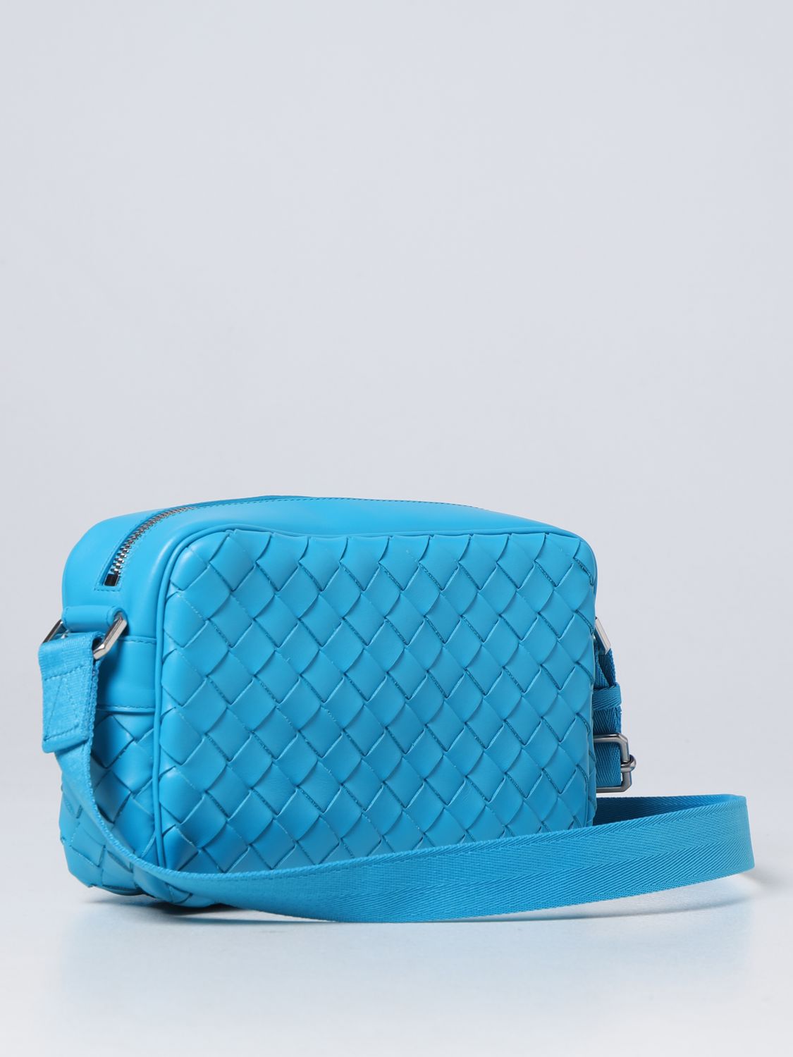 Bottega Veneta Outlet: bag in woven leather - Beige  Bottega Veneta  shoulder bag 710048V2E42 online at