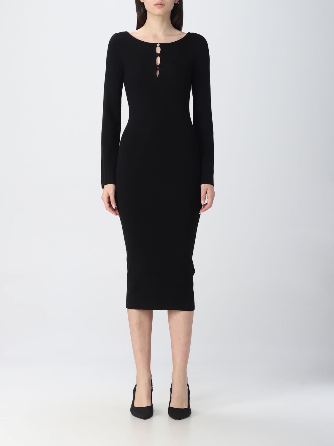 LIU JO: dress for woman - Black | Liu Jo dress WF2072MA49I online on ...
