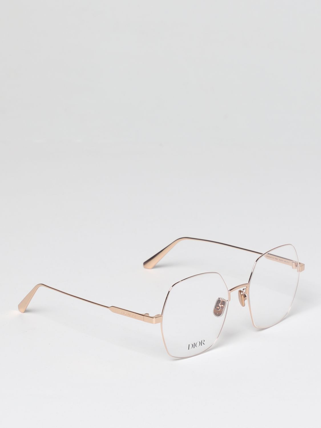 CHRISTIAN DIOR: glasses for woman - Rose Gold | Christian Dior glasses ...