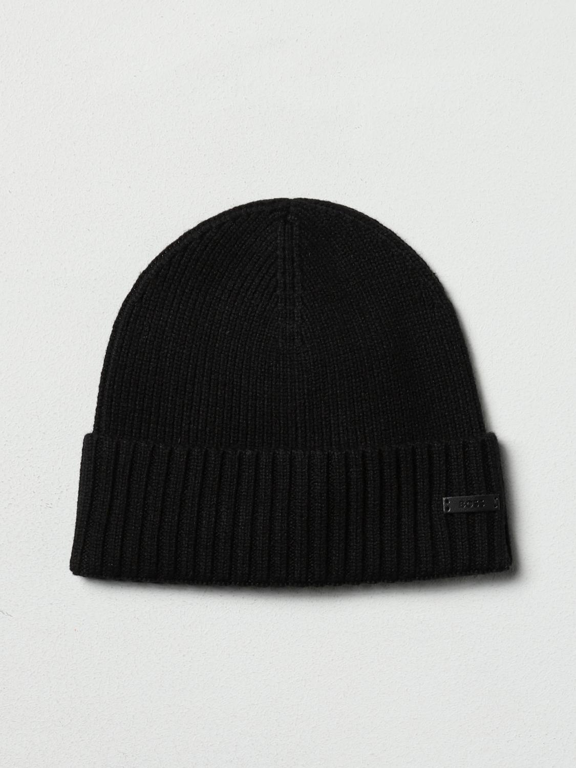 STONE ISLAND: Cappello in lana vergine a coste - Bianco | Cappello STONE ISLAND: Cappello in lana vergine a coste - Bianco | Cappello