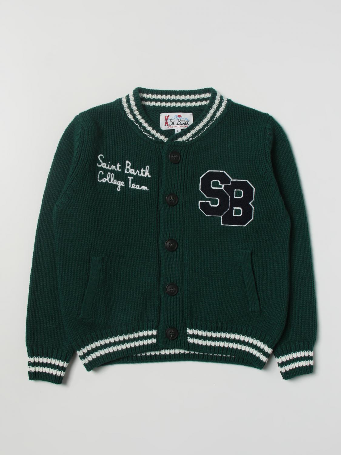 MC2 SAINT BARTH sweater for boys Green Mc2 Saint Barth sweater