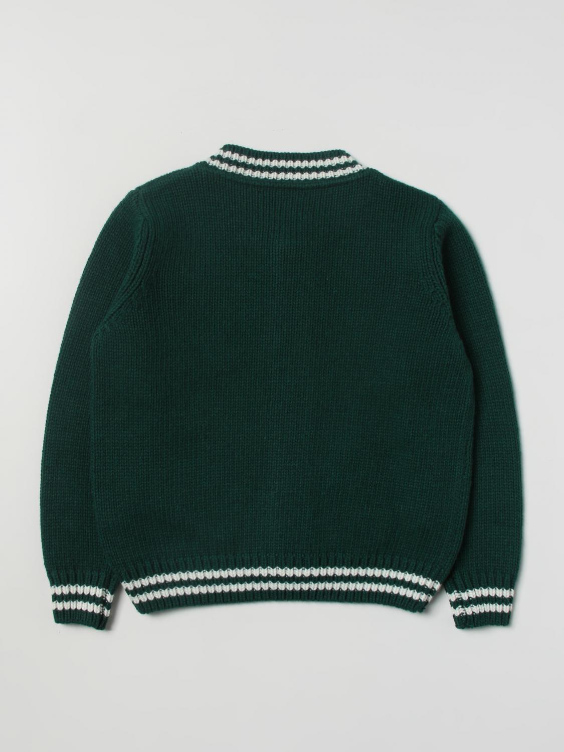 MC2 SAINT BARTH sweater for boys Green Mc2 Saint Barth sweater