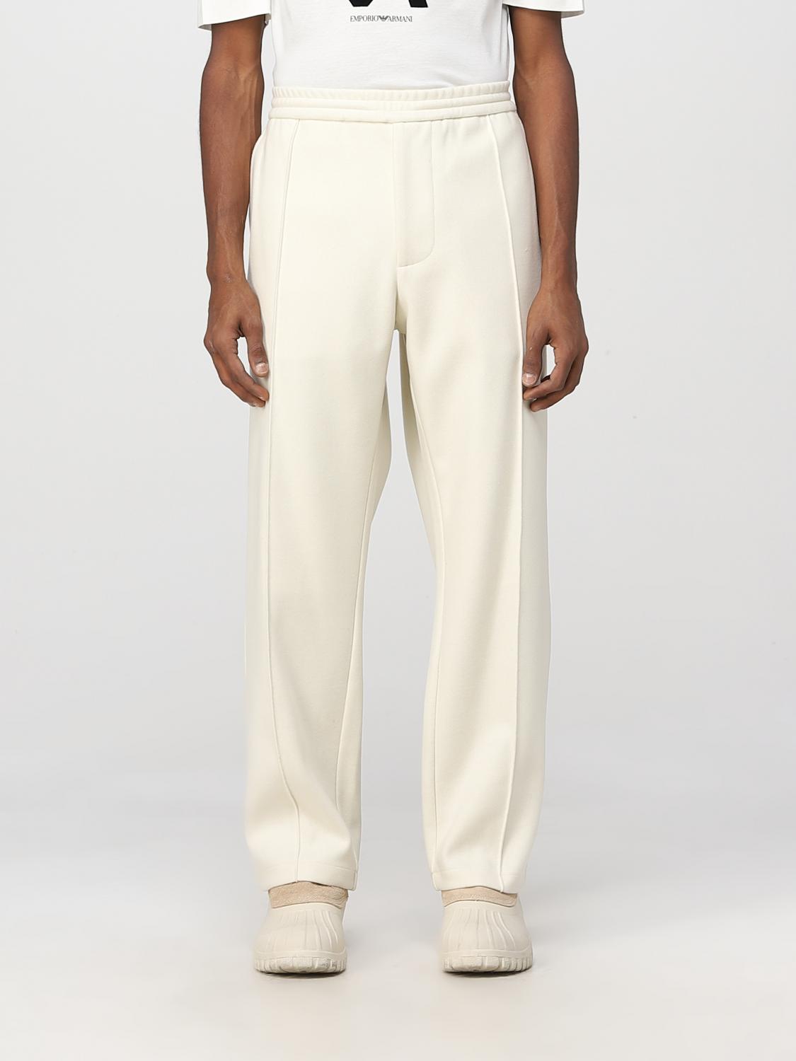 EMPORIO ARMANI: pants for man - Yellow Cream | Emporio Armani pants ...