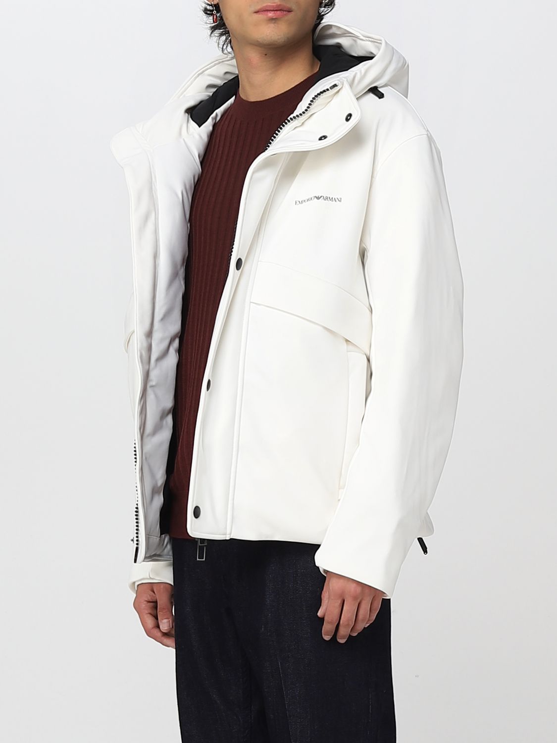 cap Dertig stok Emporio Armani Outlet: jacket for man - White | Emporio Armani jacket  6L1BR61NNHZ online on GIGLIO.COM
