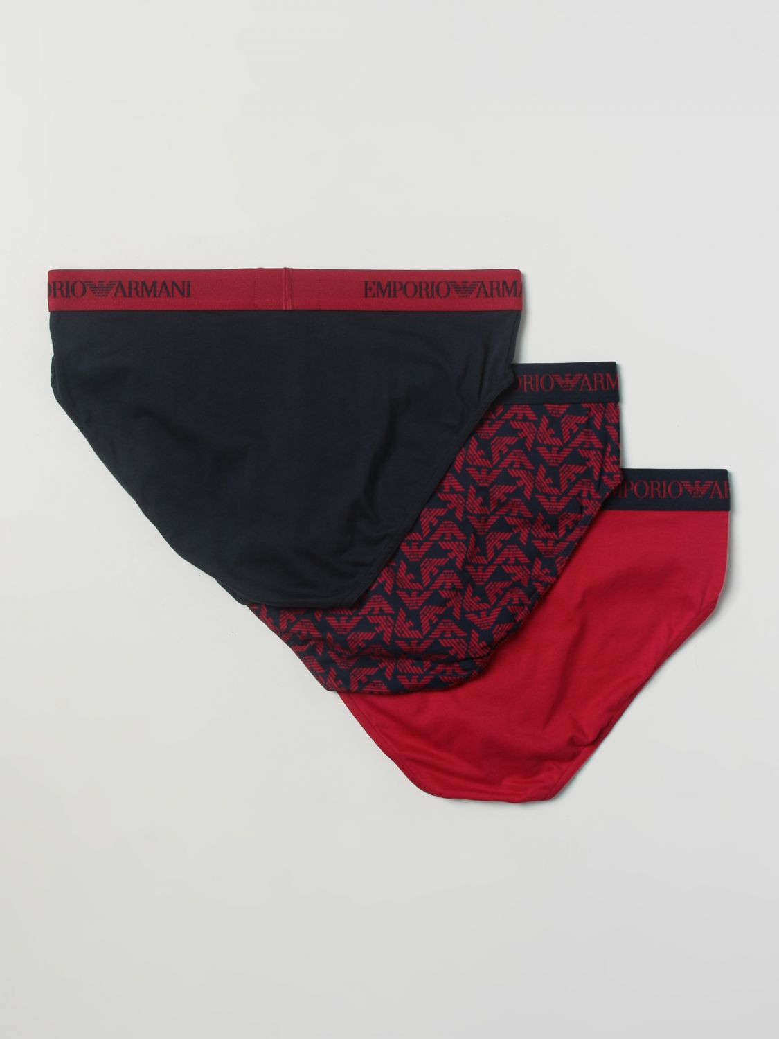 EMPORIO ARMANI: underwear for man - Red | Emporio Armani underwear  1116242F722 online on 