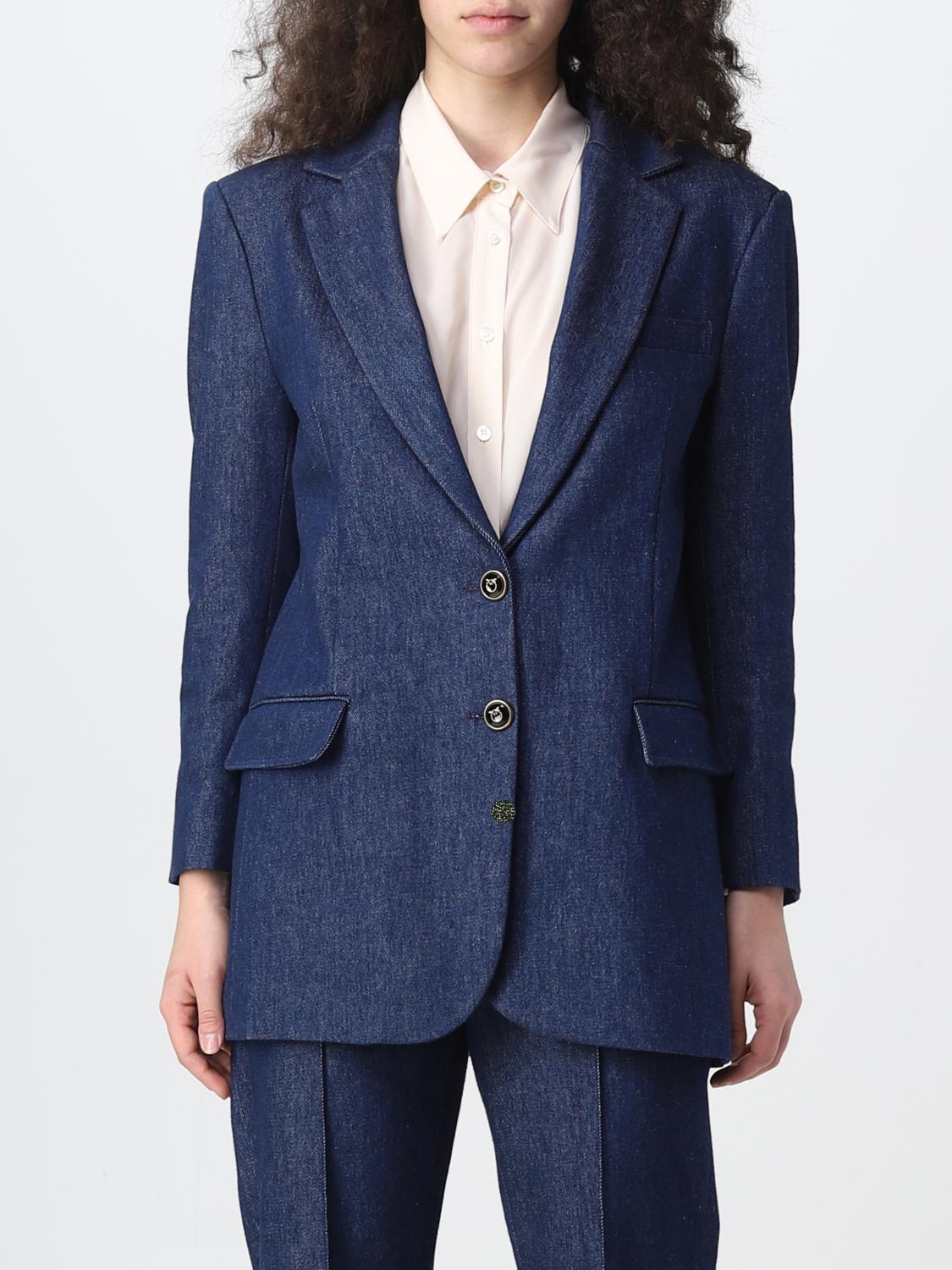 Pinko Blazer Woman Color Blue | ModeSens