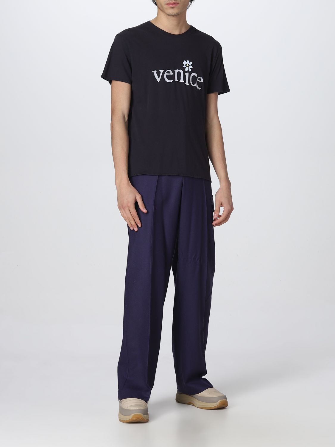T-shirt Erl: T-shirt Erl con stampa venice nero 2
