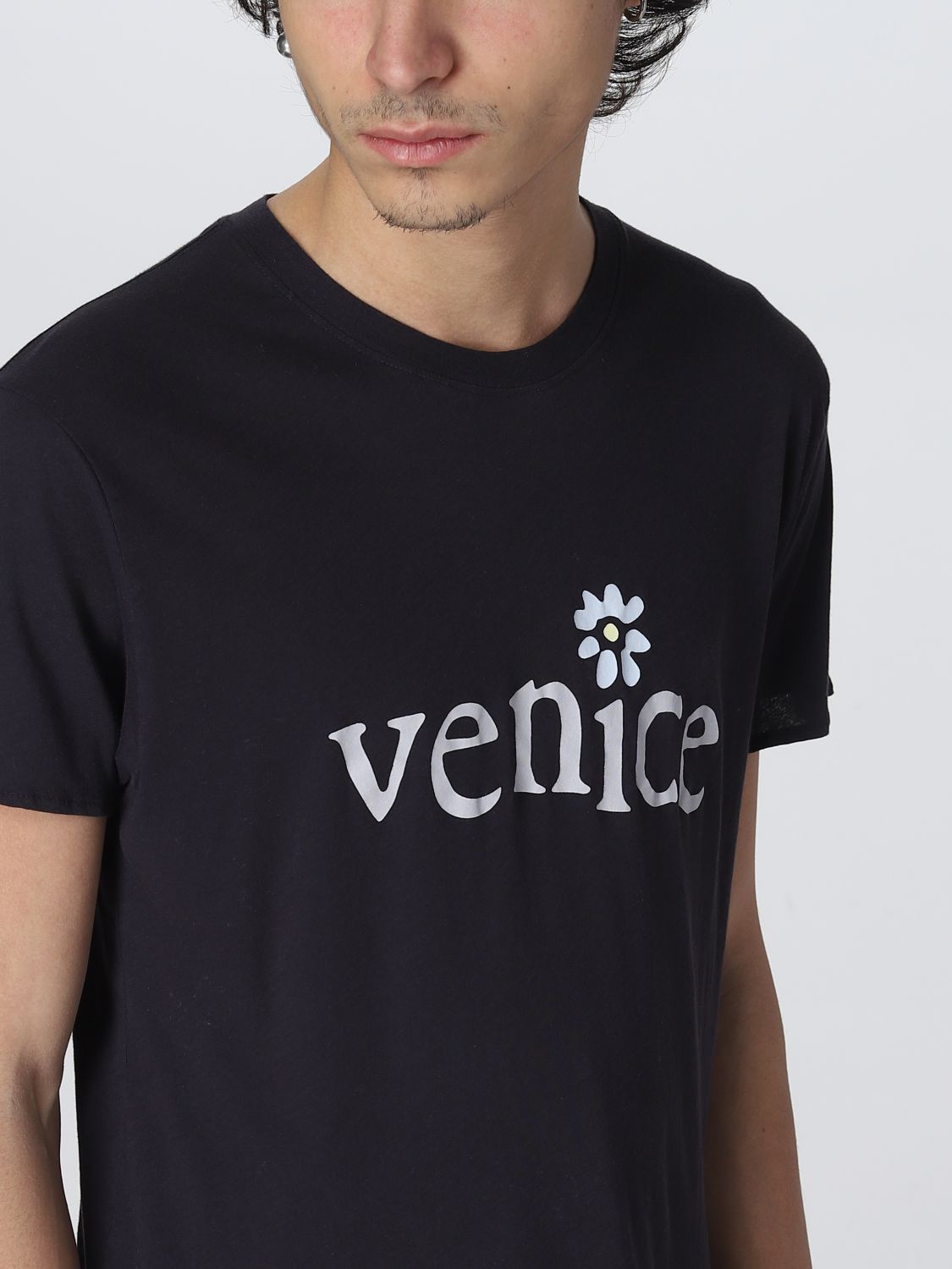 T-shirt Erl: T-shirt Erl con stampa venice nero 5