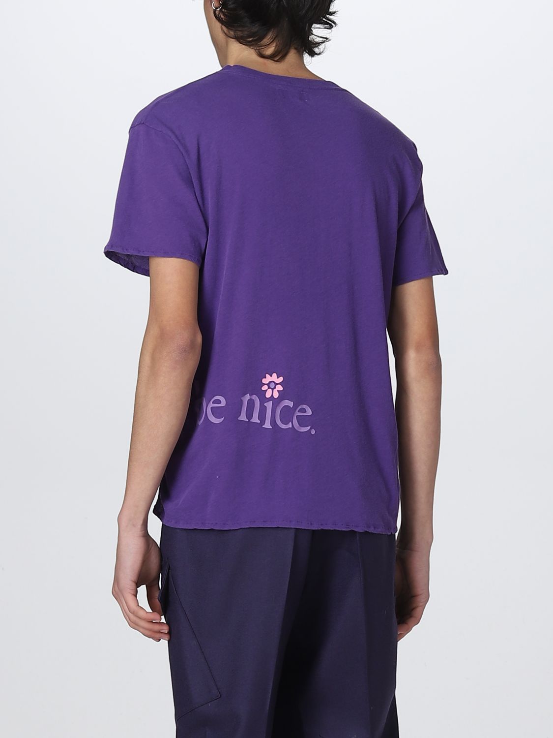 T-shirt Erl: T-shirt Erl con stampa venice viola 3