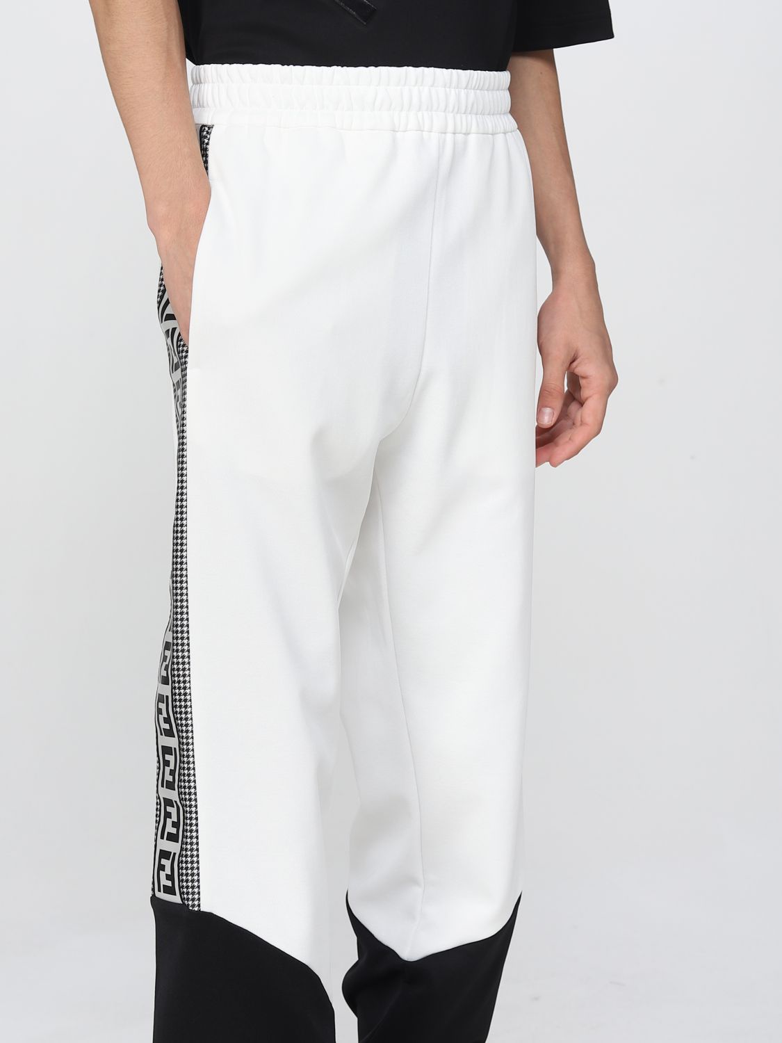 Pants Fendi: Fendi pants for man white 5