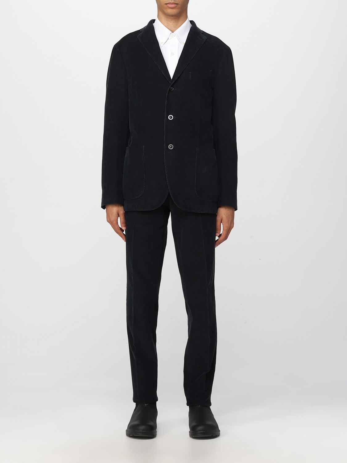 BOGLIOLI: suit for man - Black | Boglioli suit N29L2QBFC750 online at ...