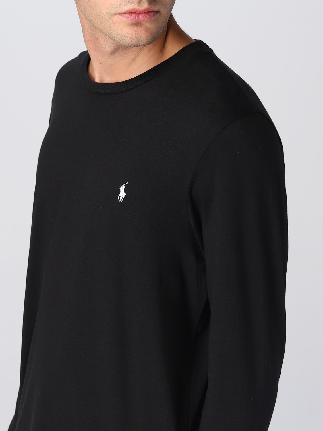 POLO RALPH LAUREN: t-shirt for man - Black | Polo Ralph Lauren t-shirt ...
