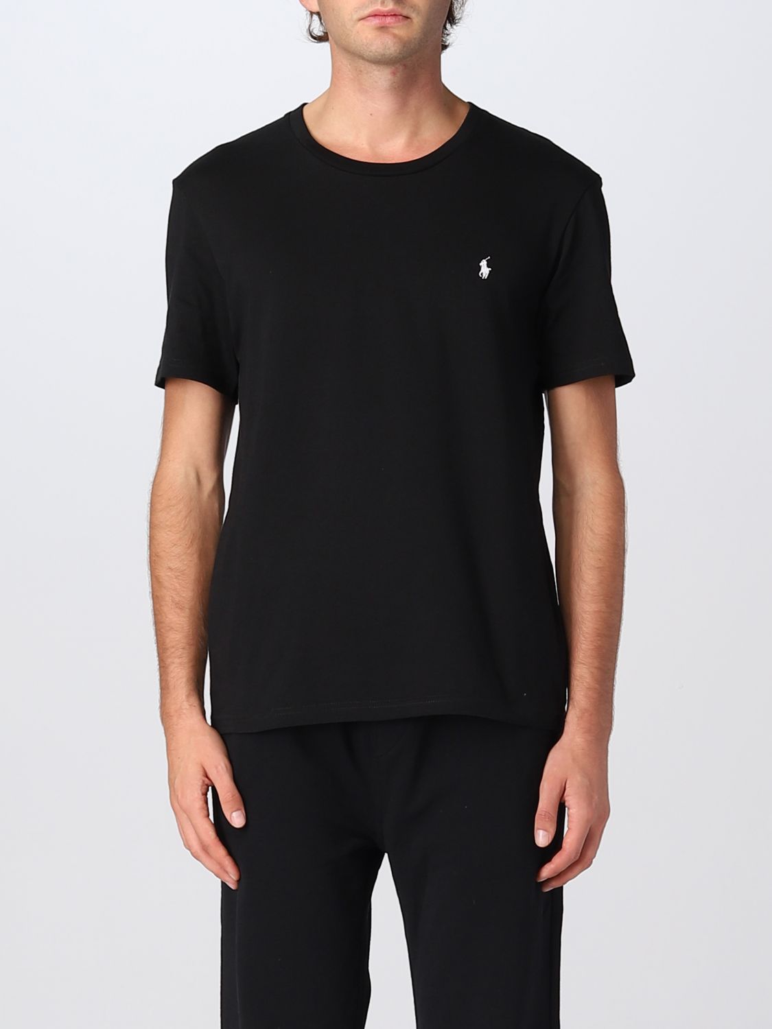POLO RALPH LAUREN: t-shirt for man - Black | Polo Ralph Lauren t-shirt  714844756 online on 