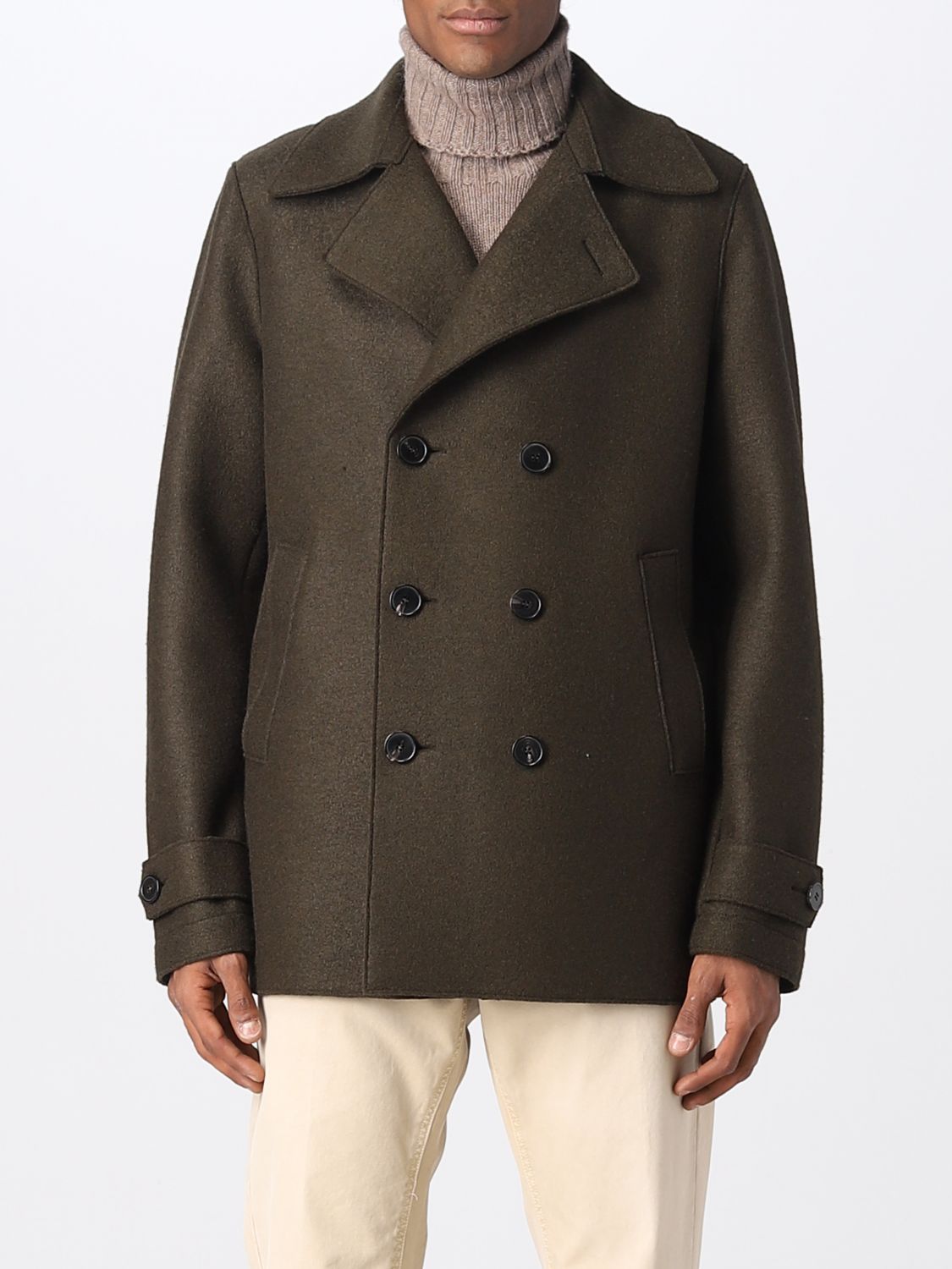 HARRIS WHARF LONDON: coat for man - Green | Harris Wharf London coat ...