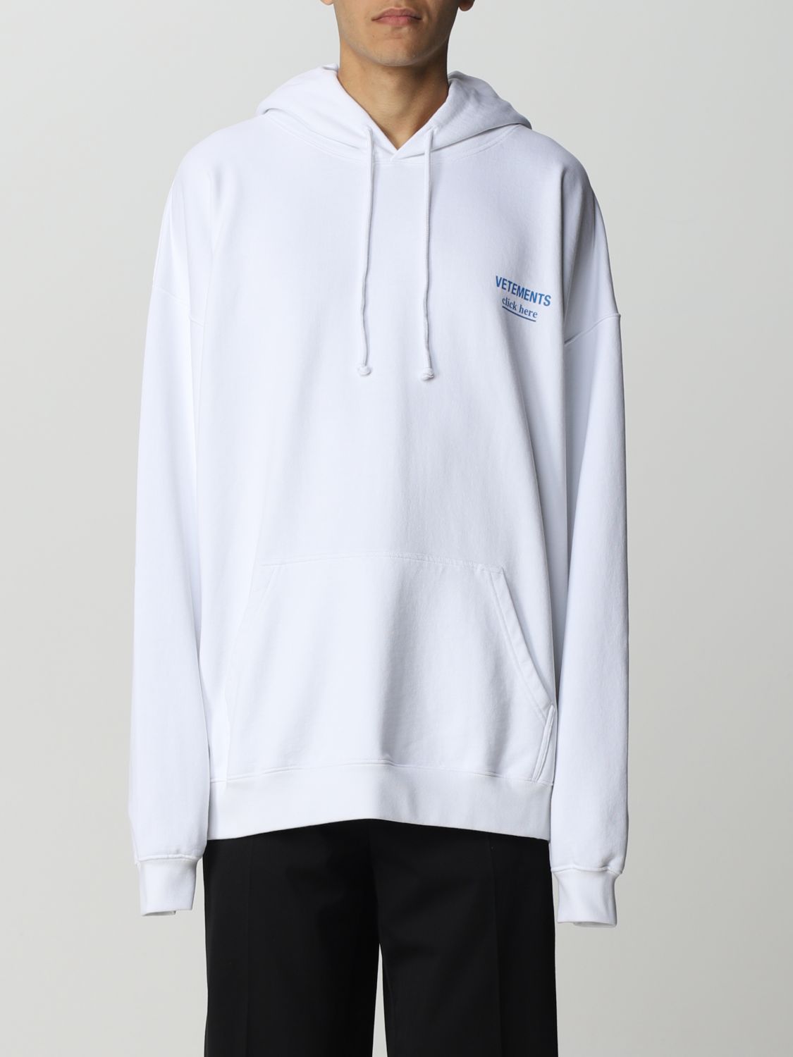 VETEMENTS: sweatshirt for man - White | Vetements sweatshirt UA53HD120W ...