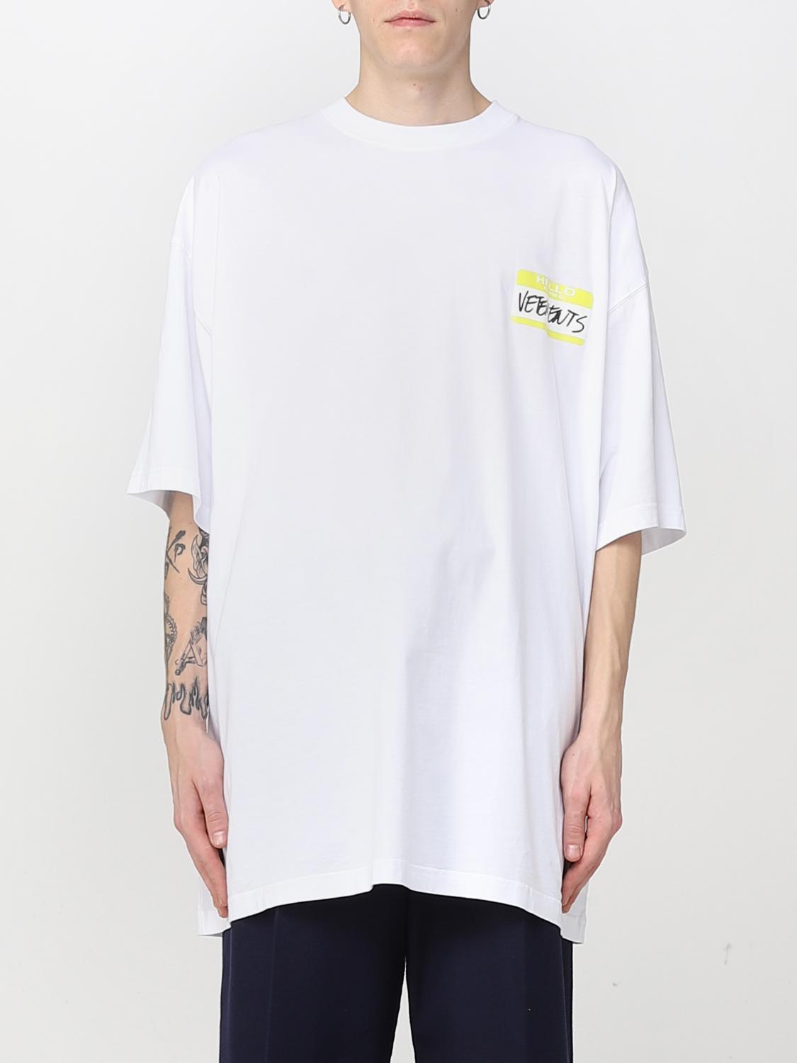 VETEMENTS: t-shirt for man - White | Vetements t-shirt UA53TR170W ...